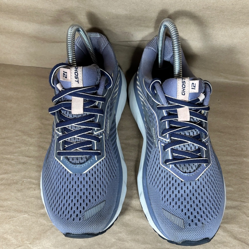 Brooks Ghost 12 Running Shoes Mens 6.5 Wide D Blue Grey Mesh 1203051D086 - Picture 5 of 13